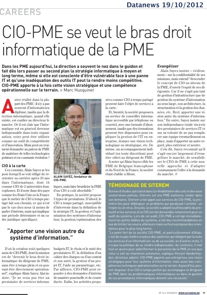 CIO-PME se veut le bras droit informatique de la PME