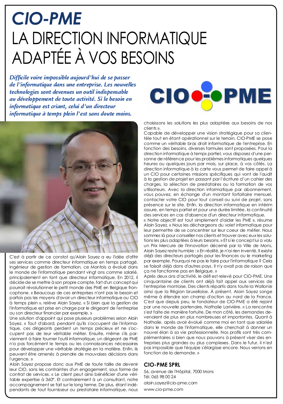 CIO-PME : La direction informatique adaptée à vos besoins